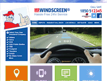 Tablet Screenshot of mrwindscreen.ie
